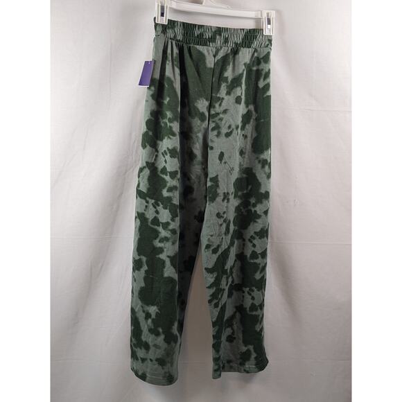 Guns N' Roses Camo Lounge Pants Wide Leg Green XS Sweatpants Camoflauge Sweats - Picture 2 of 7